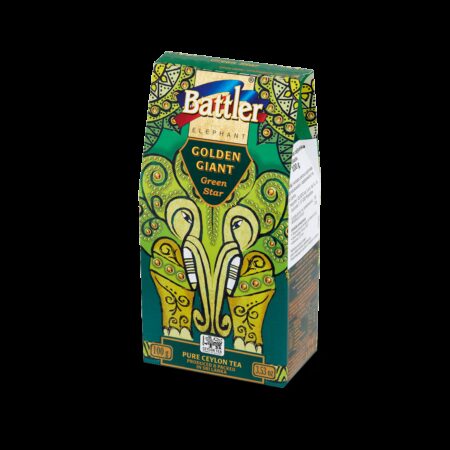 Herbata BATTLER GOLDEN GIANT CARTON CEYLON GREEN TEA GREEN STAR 100G