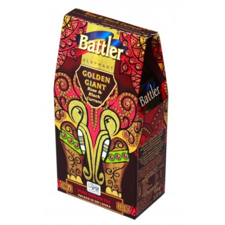 Battler - GOLDEN GIANT CARTON - Ceylon Black Tea - ROSE & BLACKCURRANT 100g