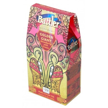 Battler - GOLDEN GIANT CARTON - Ceylon Black Tea with STRAWBERY CREAM 100g