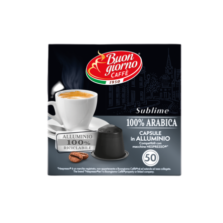 Caffe Buongiorno Sublime ARABICA for NESPRESSO 50pcs kawa mielona w kapsułkach typ Nespresso