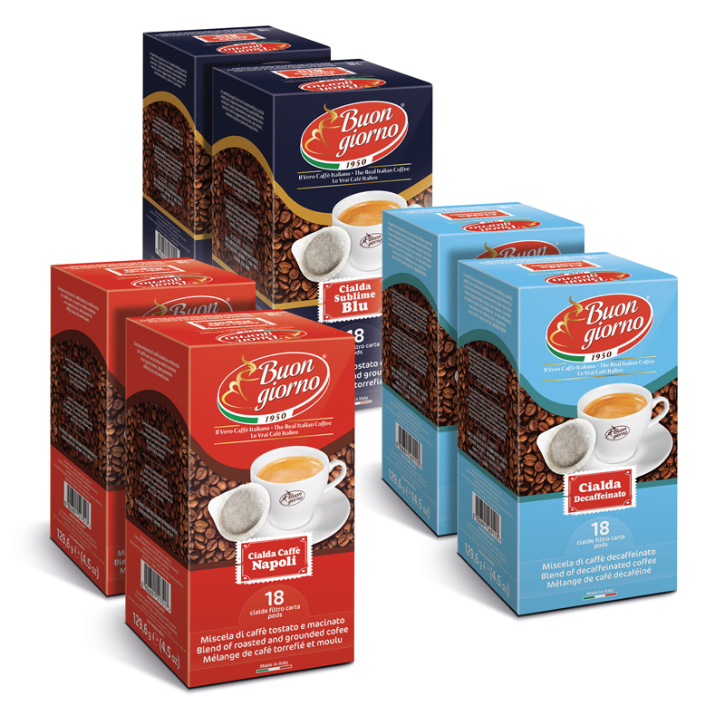 Caffe Buongiorno Sublime ROSSO PODS 18pcs kawa mielona w kapsułach - obrazek 7