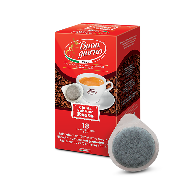 Caffe Buongiorno Sublime ROSSO PODS 18pcs kawa mielona w kapsułach