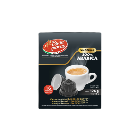 Caffe Buongiorno Sublime ARABICA for DOLCE GUSTO 16pcs kawa mielona w kapsułkach typ DOLCE GUSTO